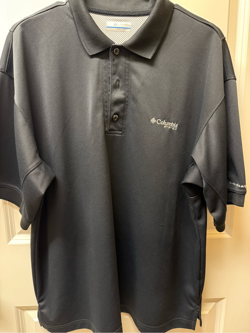 Columbia PFG Omni-Shade Black Performance Polo Shirt Men’s M